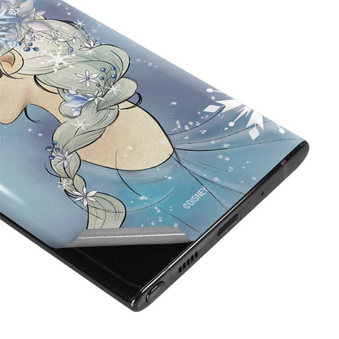 Disney Frozen Elsa Side Portrait Art Galaxy Note 10 Skin